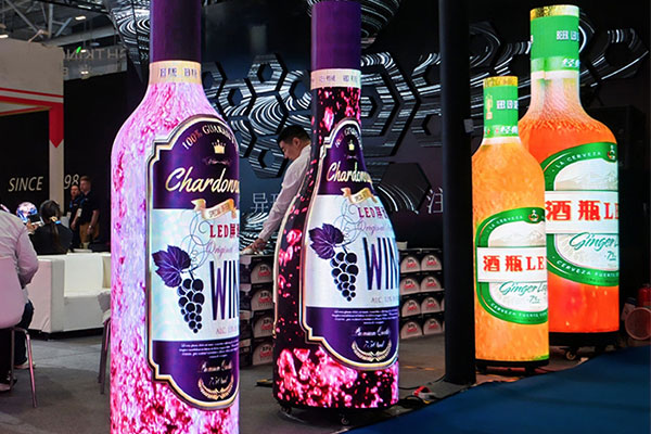 Wine Bottle LED Screen
