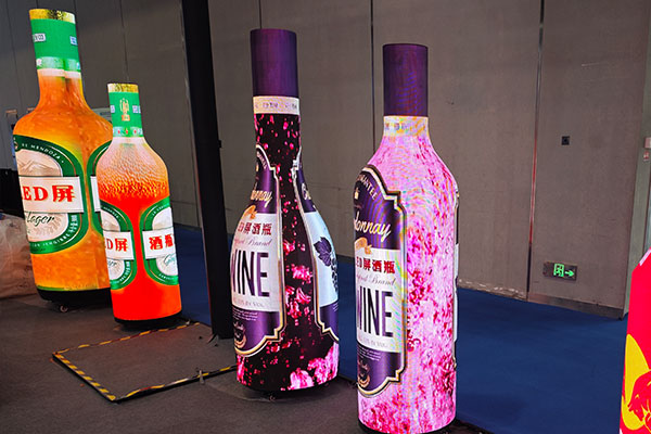 Wine Bottle LED Screen