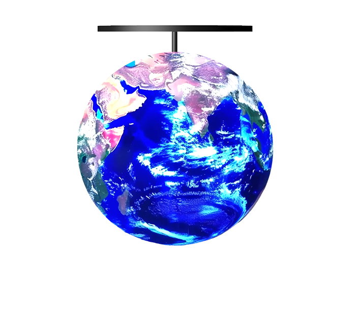 Indoor suspended spherical LED display screen