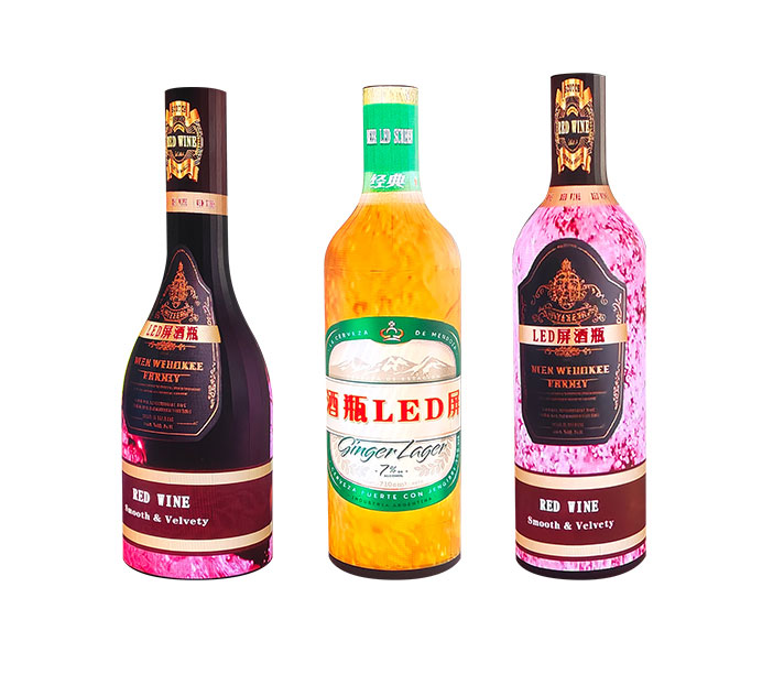 Pantalla LED de Botella de Vino