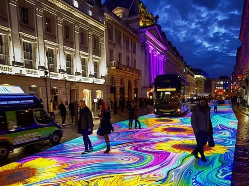 Pantalla led de azulejos de piso P3