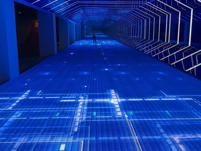 Pantalla led de azulejos de piso