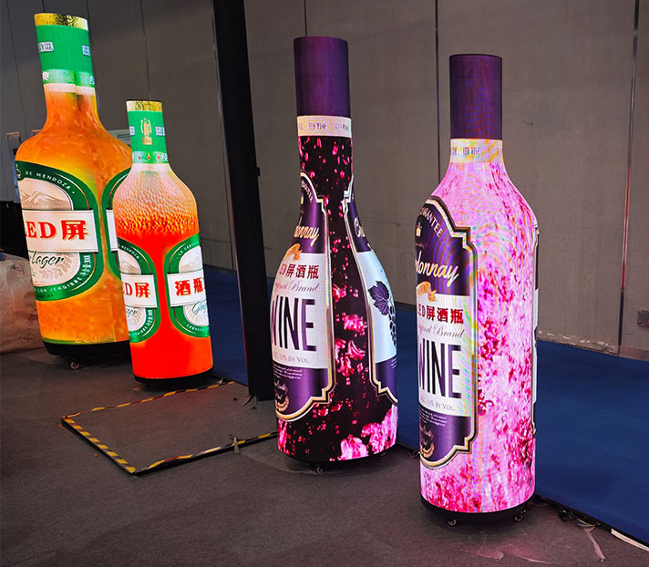 P2.5 와인 병 LED 스크린